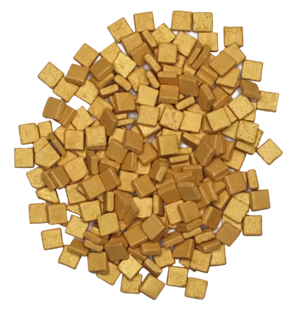 Mosaiksteine Gold 180g - 1x1cm Bycantic leicht zu brechen - 16 Antikfarben