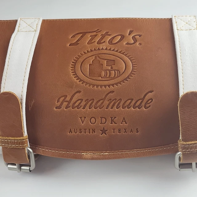 Tito's Copper  Mixology Bar Tools Set In Canvas And Leather Carrying Case RARE