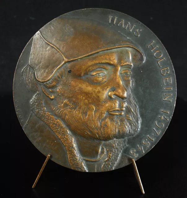 Médaille Hans Holbein le Jeune peintre artiste Bavière Renaissance nordique