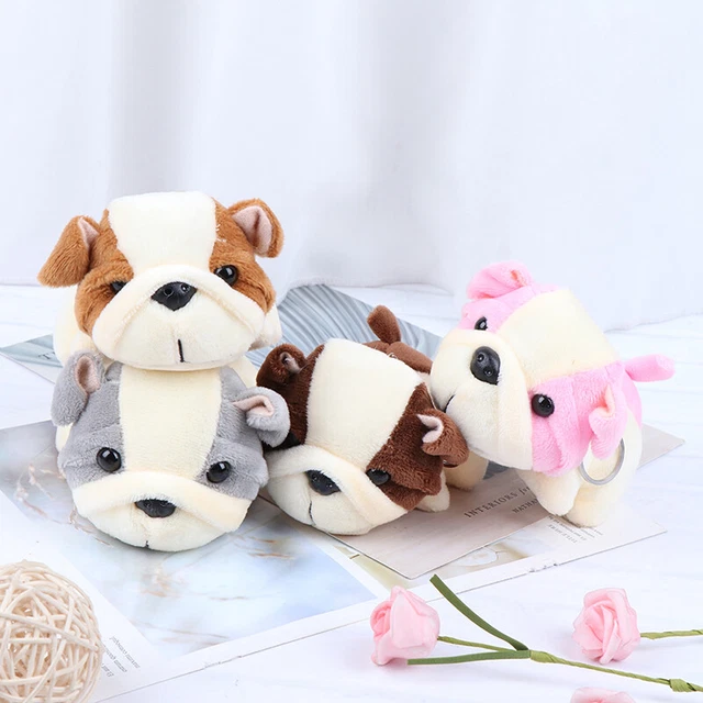 1Pc Hund Plüsch Stoff Spielzeug Tier Puppe, 12CM Hund Figur Puppe SchlüsselanhA