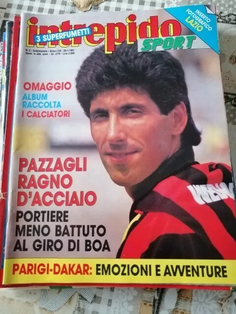 INTREPIDO SPORT gennaio 1991 n. 5 anno LVII - Portiere Milan Andrea PAZZAGLI