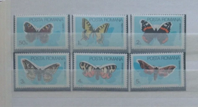 Rumänien 1985 Schmetterlinge MiNr4159-4164 **/MNH/Postfrisch