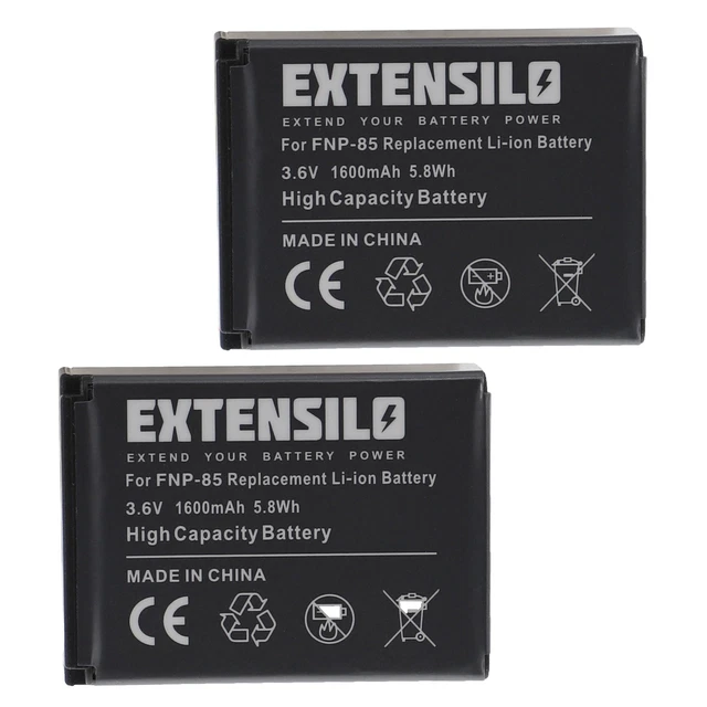 Batteria Sostitutiva Per Toshiba Camileo X400 | PA3985, PA3985U-1BRS | Li-ion 3.7V 1600mAh - Perfetta Per X200 E X416 HD - 5
