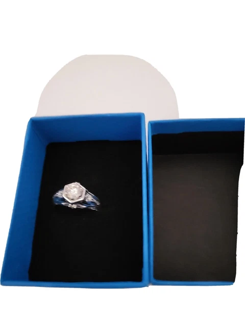 1ctw Moissanite FIRE by Charles Winston Vintage Style Platinum over Size 7 1ctw Moissanite FIRE by Charles Winston Vintage Style Platinum over Size 7