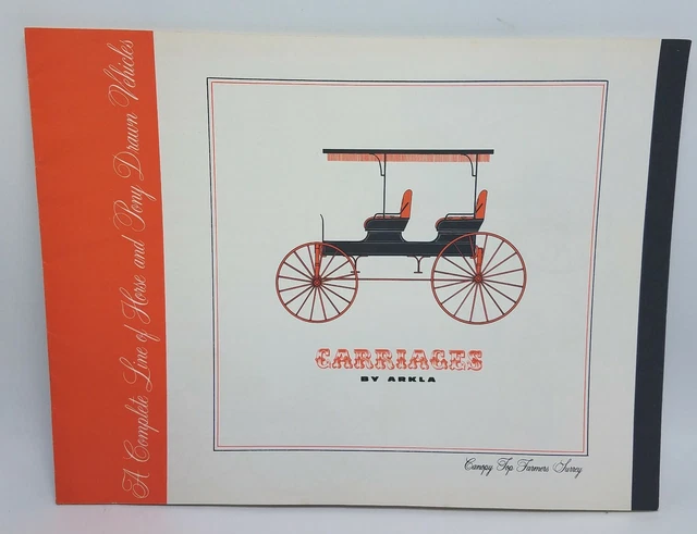 1963 Carriages By Arkla - Horse Drawn Vehicles & Wagons Catalog and Price List