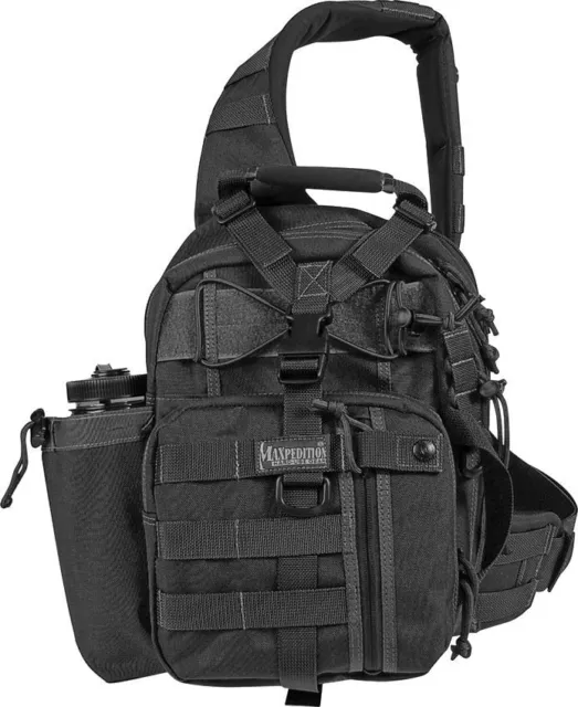 Maxpedition Black Noatak Gearslinger Tactical Backpack Bag - 0434B