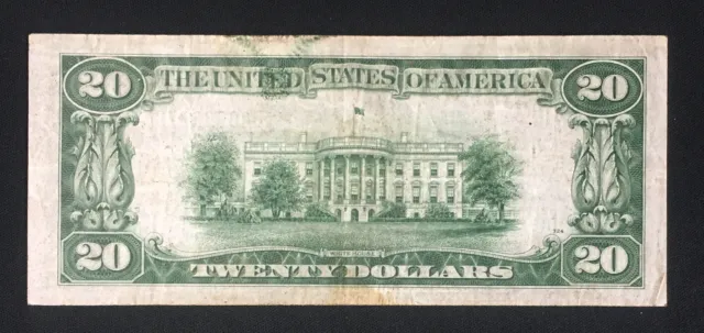 1934 $20 STAR Cleveland Fed. Reserve Note - FR 2054a-Dm* Dark Blue Green Seal 2