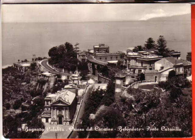Cartolina  Bagnara Calabra  B/N  Viaggiata 1958    Regalo