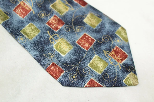 Angelo Litrico Cravate vintage bleu argent noble chic années Angelo Litrico Cravate vintage bleu argent noble chic années