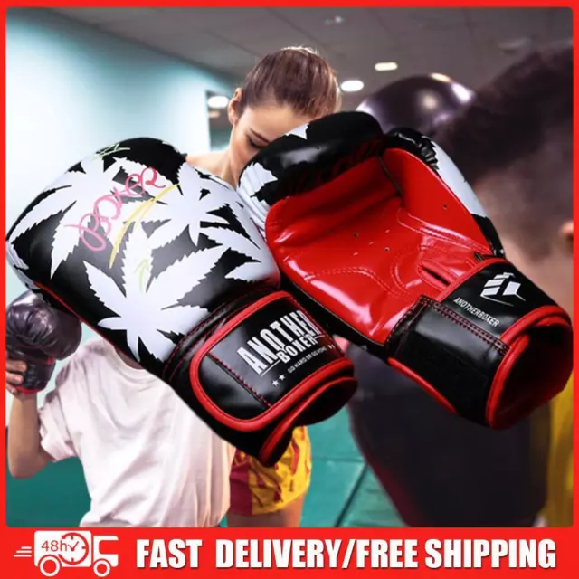 Durable PU Boxing Gloves Hand Protective Gloves Shock-Absorbing Sports Equipment