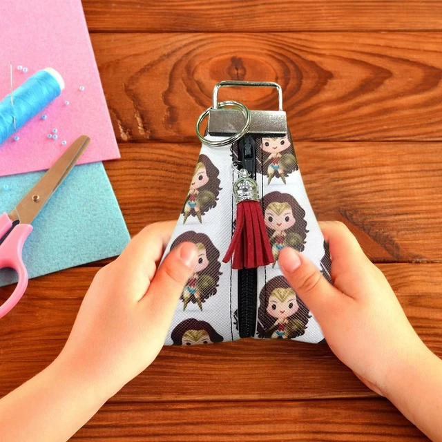 Key Acrylic Plate Cute Triangle Key Fob Pouch Template For Sewing Transparent 12