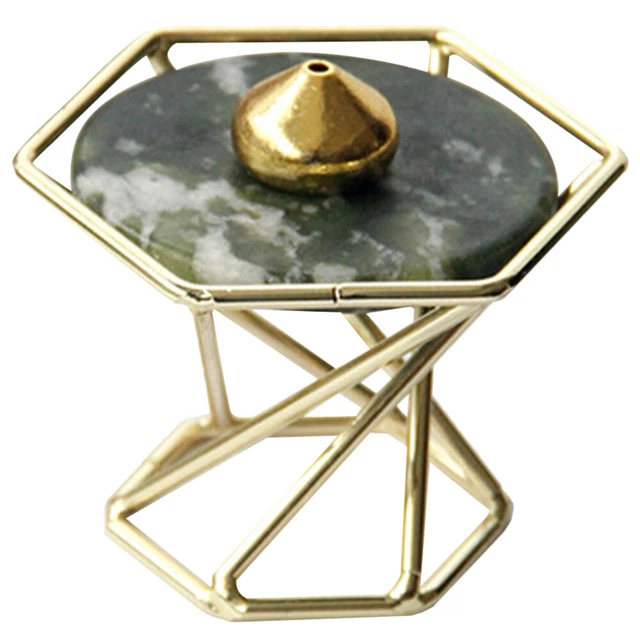 Quemador de palitas de incienso de metal soporte de palitas de incienso base estante de incienso