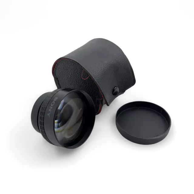 Telelente de conversión Sony VCL-R2037 X2.0 VCLR2037 con cubierta de lente