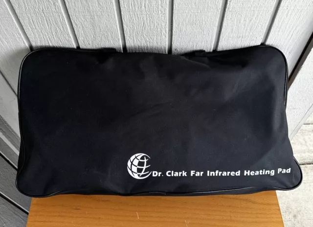 Dr Clark Far Infrared Heating Pad Ultra Back & Neck Jade Stone Clean 21x37 Works