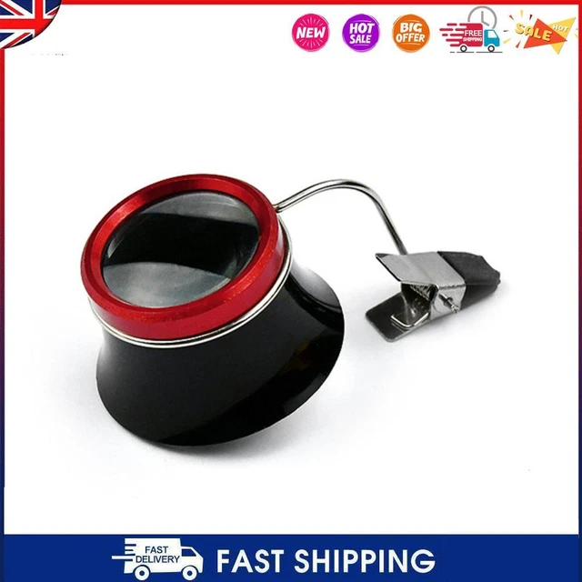 Watchmakers 10x Clip-On Eyeglass Watch Jewelry Repairing Magnifier Glass Tool  #