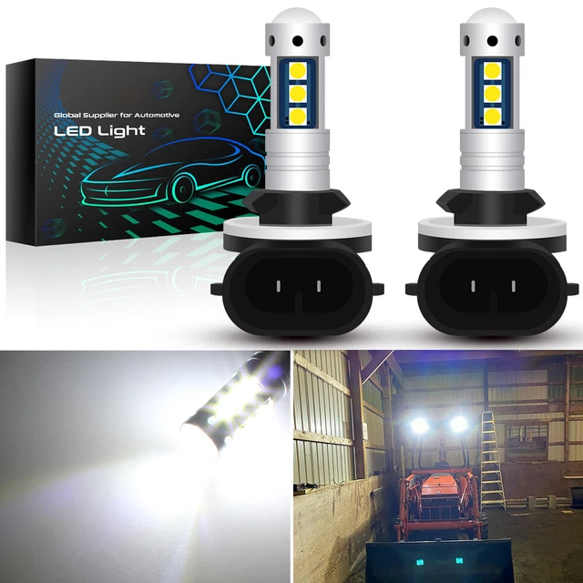 100W LED Headlight White Lamp 2X Bulbs Fit Polaris RZR 570 Ranger XP 800 Crew EV