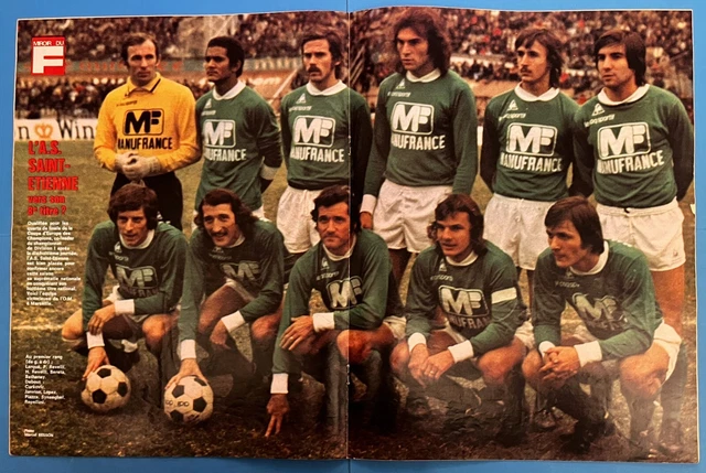 Miroir football 1975 POSTER avigon lens st etienne nice - Collection