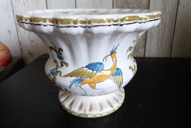 pique fleurs bouquetière céramique de Moustier (vintage)