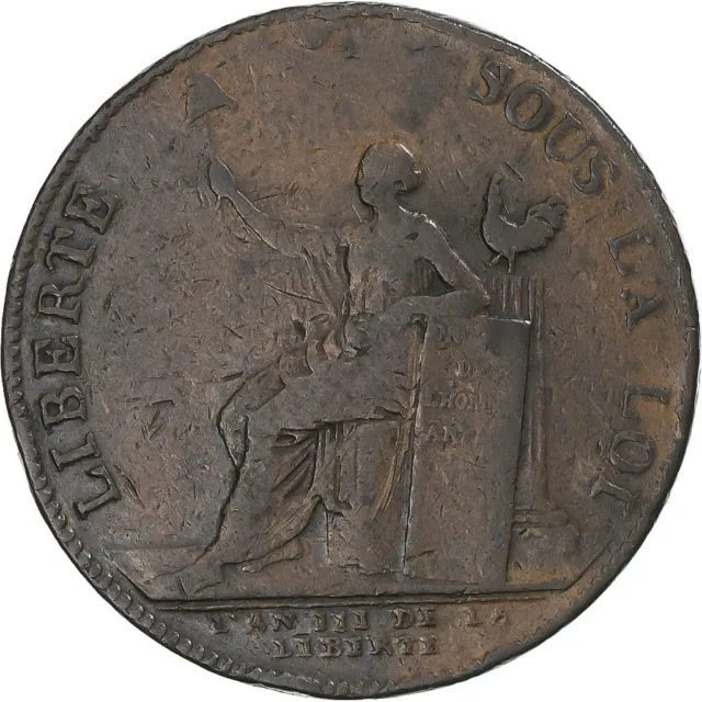 [#1046814] Frankreich, 2 Sols, 1791, Birmingham, Monneron, S+, Bronze, KM:Tn23,