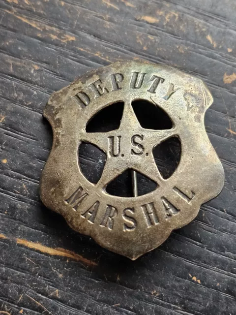 Obsolete Deputy US Marshal Badge. Sterling