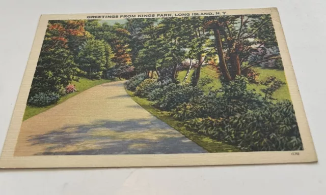 Postcard Greetings From King Park, Long Island, NY 1941