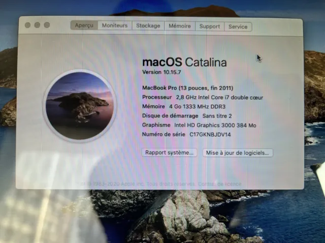 Apple MacBook pro 13" - core i7 2.8Ghz, 1TB, 4GB DDR3 RAM 3