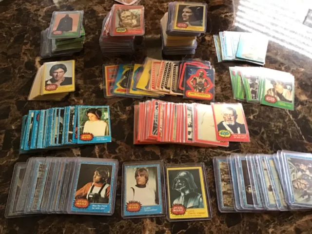 HUGE Lot Topps 1977 Star Wars Cards Series