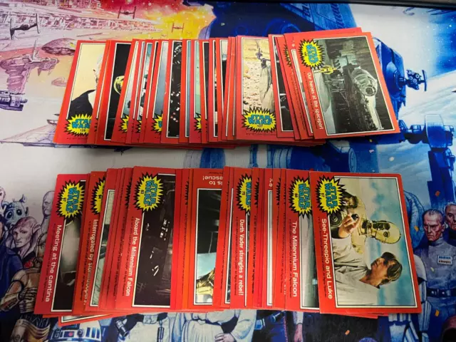 Star Wars (RED) Series 2 - Complete 66 Card Set - 1977 Topps EX+/NM