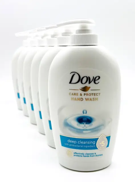 Dove Care & Protect pflegende flüssige Hand Seife, 6x250ml