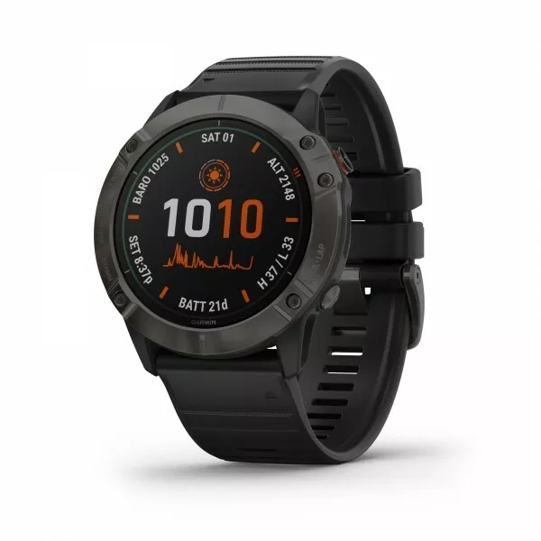 Montre cardio gps running GARMIN fenix 7x sapphire solar titane Carbon  GRAY/NOIR