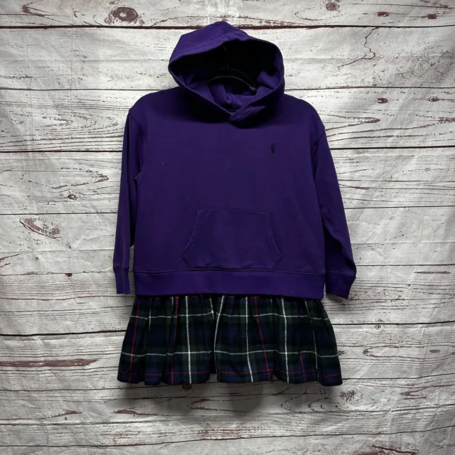 Polo Ralph Lauren Purple Hooded Skirt  Size Medium 8-10