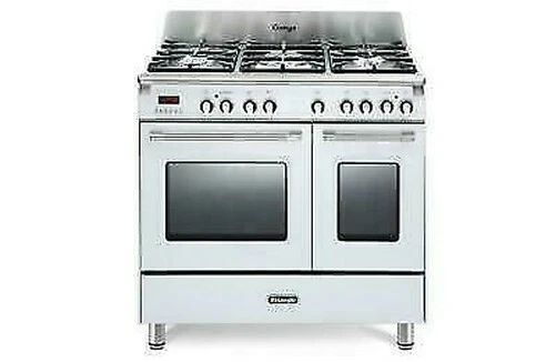 Delonghi MEM965TWXED Cuisine Double Four 5 Feux Triple Couronne 90X60 Blanc