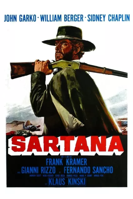 SARTANA  1968  Klaus Kinski / Enregistrement VHS à DVD/ western / Rare Vostfr