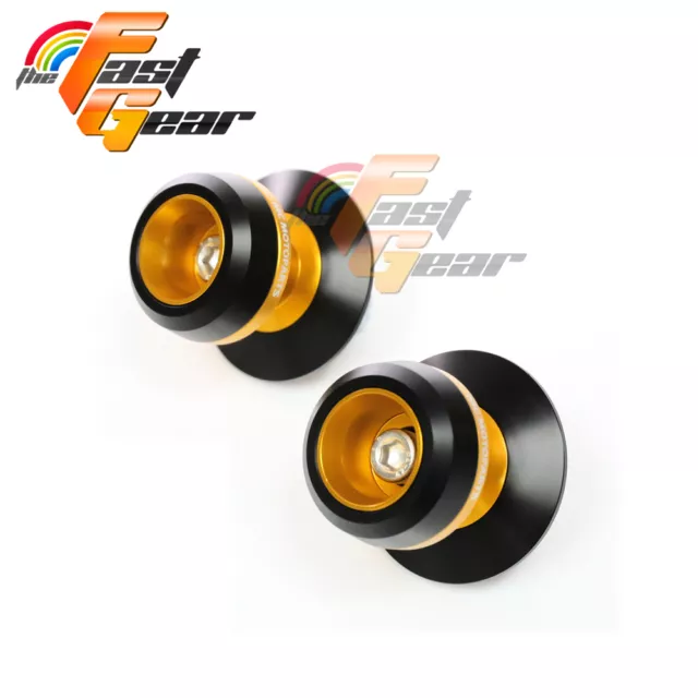 Gold Twall Protector Swingarm Spools Sliders Fit Yamaha MT-09 / FZ-09 2013-2017