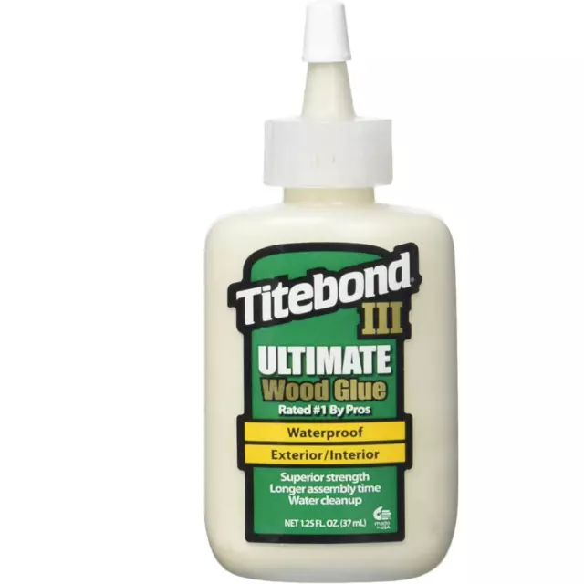 Colle à bois Titebond Ultimate III étanche D4 37ml 1.25 OZ