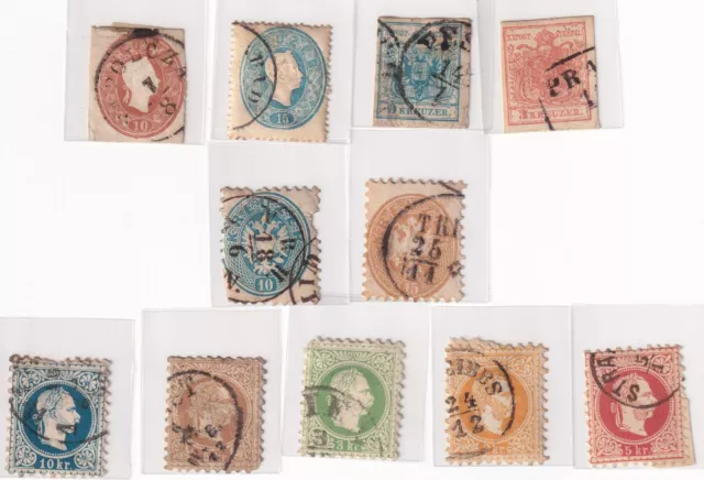 AUSTRIA stamps - 1850'+ _ Used set