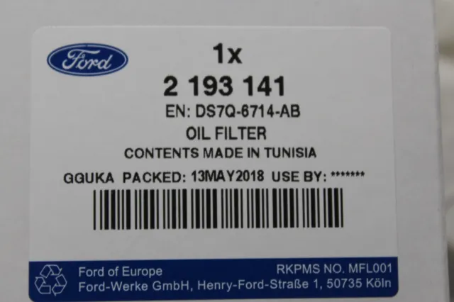 Original Inspektionskit 2,0 Diesel Ford Focus - C-Max - Kuga 51199333 3
