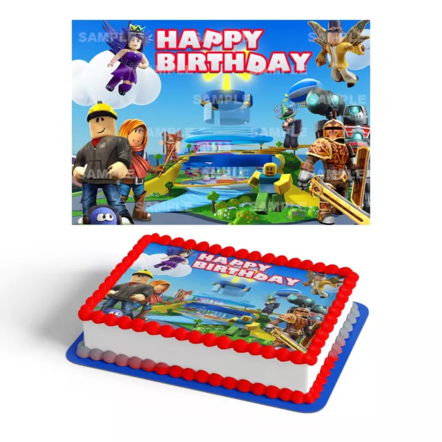 Legends of Roblox Various Famous Characters Edible Cake Topper Image  ABPID15168