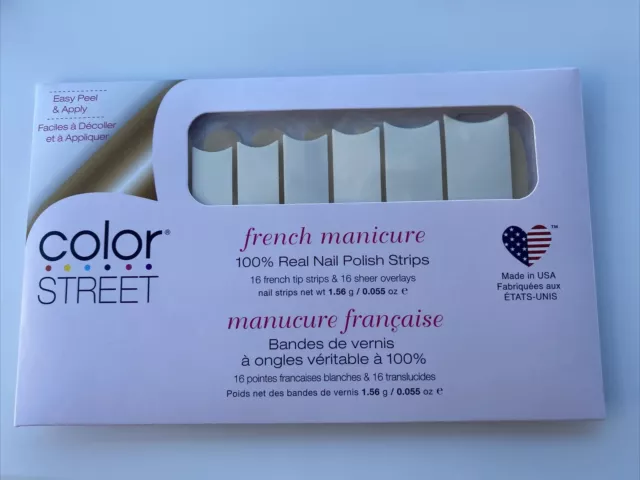 Color Street Nail Polish Strips-French Manicure-Easy Peel And Apply