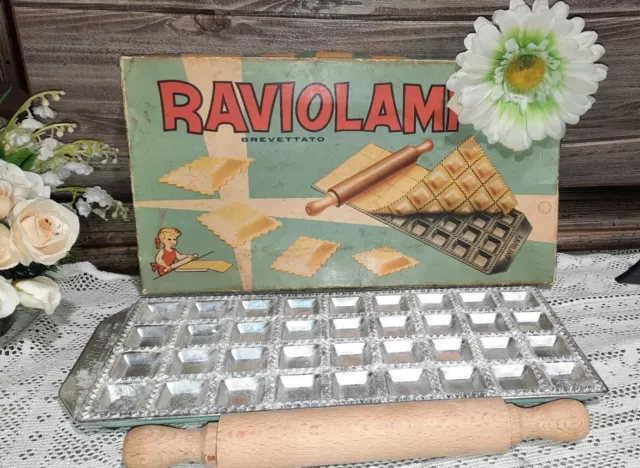 Vintage Stampo Ravioli Anni 60 Primi Confezione Originale Raviolamp