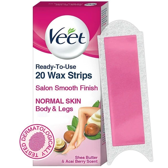 Kit di strisce ceretta per tutto il corpo Veet per pelle normale, 20...