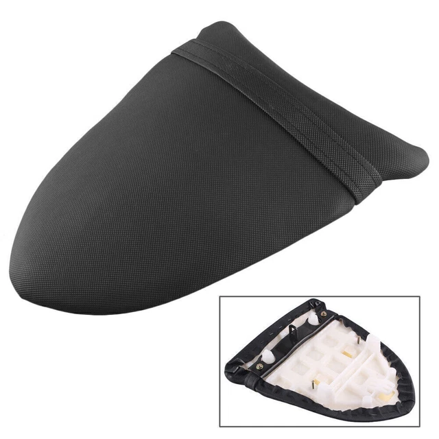Cuscino cuscino cuscino passeggero posteriore adatto Kawasaki Ninja ZX6R 2005-2006 nero
