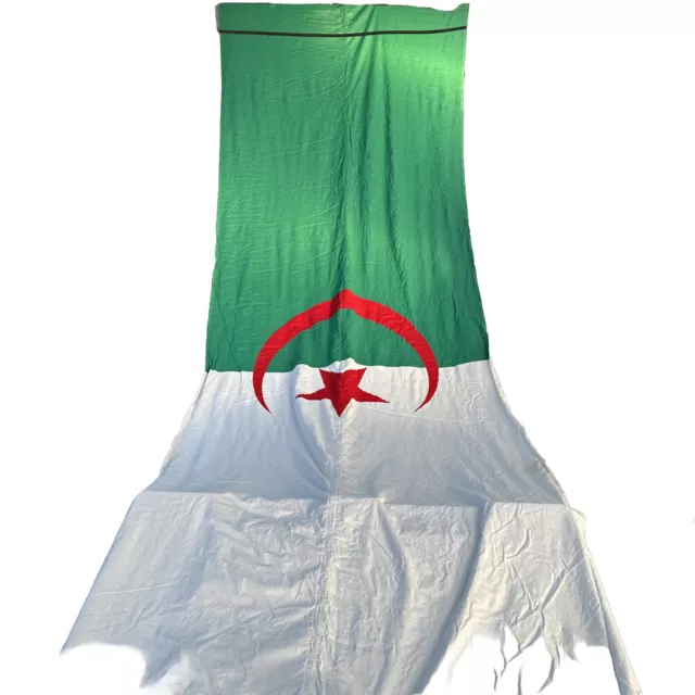 Fahne / Flagge Algerien Riesengroß Ca 5 M X 1,4 M