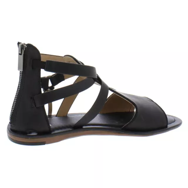 JANE AND THE SHOE Womens Mia Black Gladiator Sandals 6.5 Medium (B,M ...