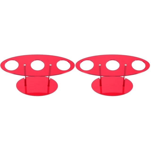 2x Multi-function Convenient Simple Style Acrylic Ice Cream Stand for Hotel