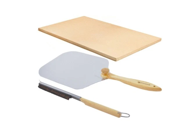 Thermabond Large All Purpose Stone with Folding Peel and Stone Brush Baking All
