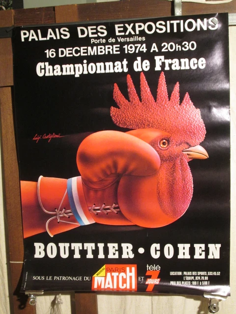 Affiche Vintage Du Stade Toulousain - Rugby - Par Luigi Cattiglioni - TBE