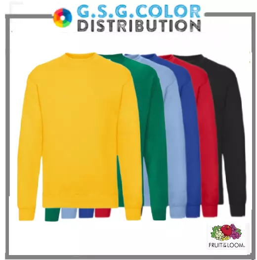 maglione uomo  Felpa Set-In Classic Fruit of the Loom