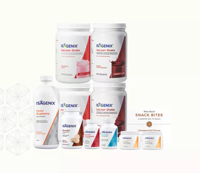 Isagenix 30 Day Reset Pack, Isalean, Isaflush, Cleanse for Life