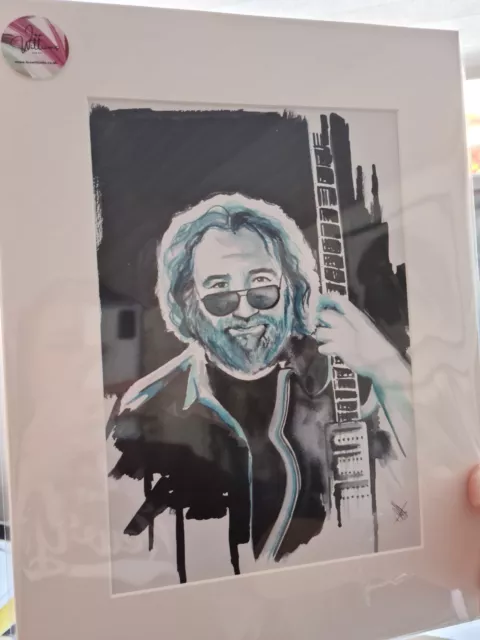 Jerry Garcia The Grateful Dead Band Painting Art Picture Print Wall Art